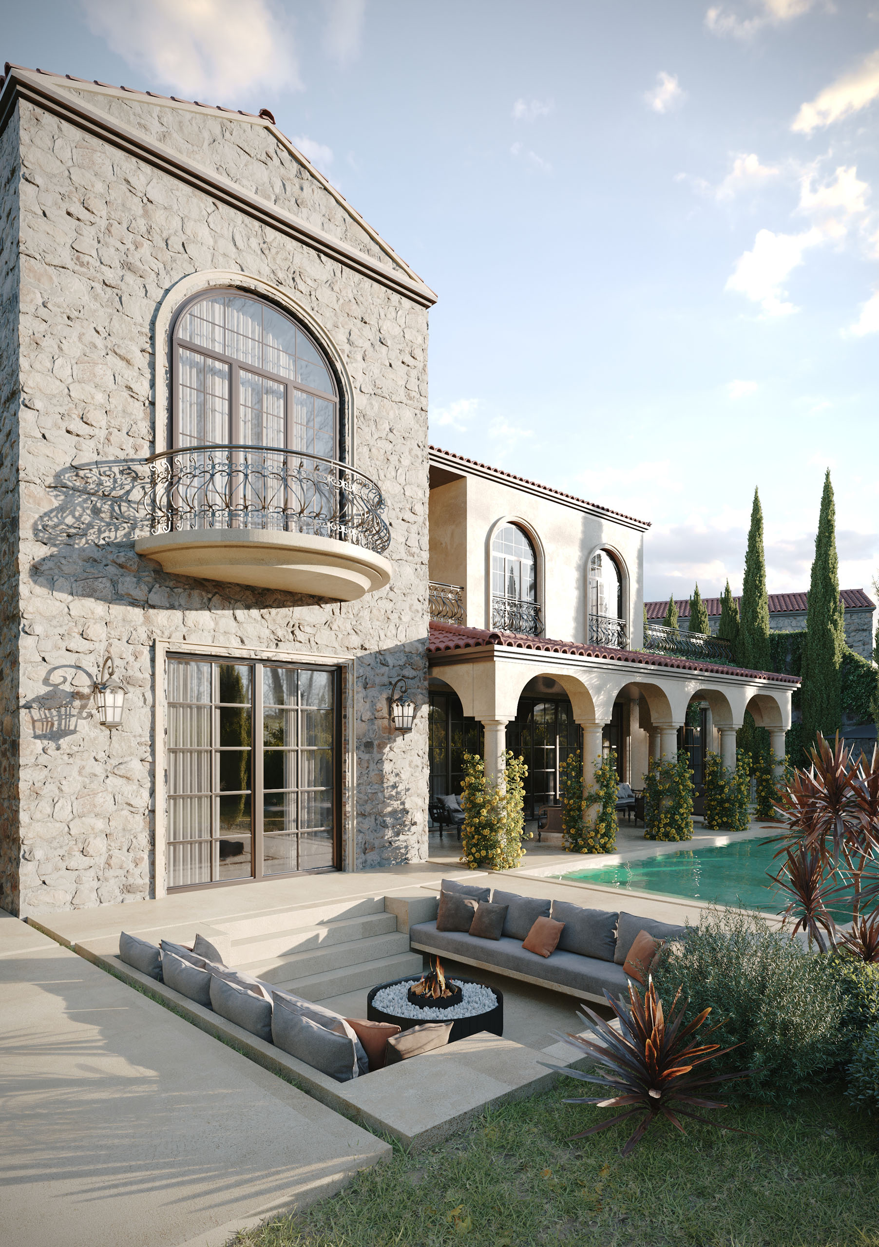 Reşadiye Lüks Doğa Villası - Orman Manzaralı Müstakil Villa Dış Mekân Görselleştirme